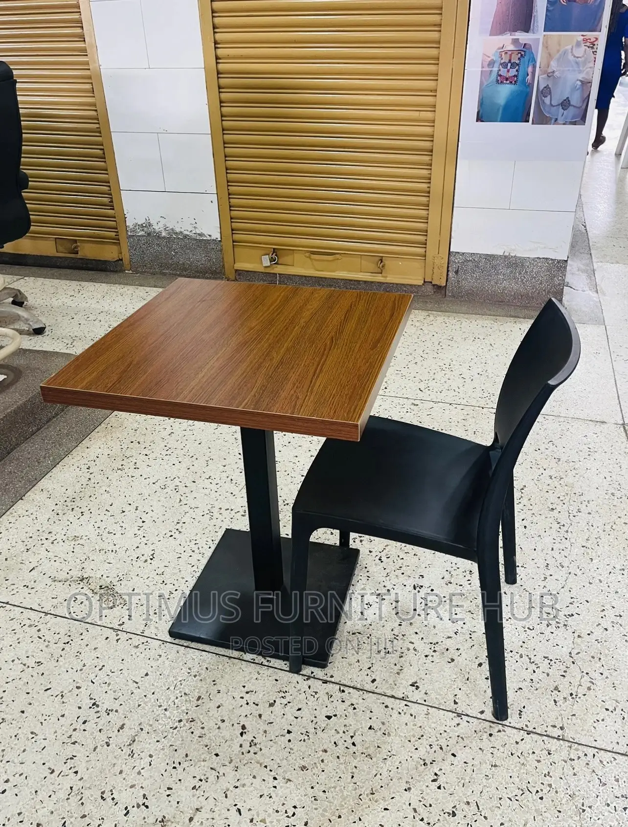 Black Chair and Table