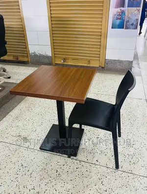 Photo - Black Chair and Table