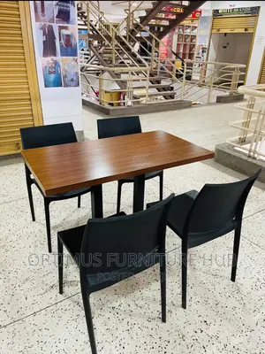 Black Chairs and Table