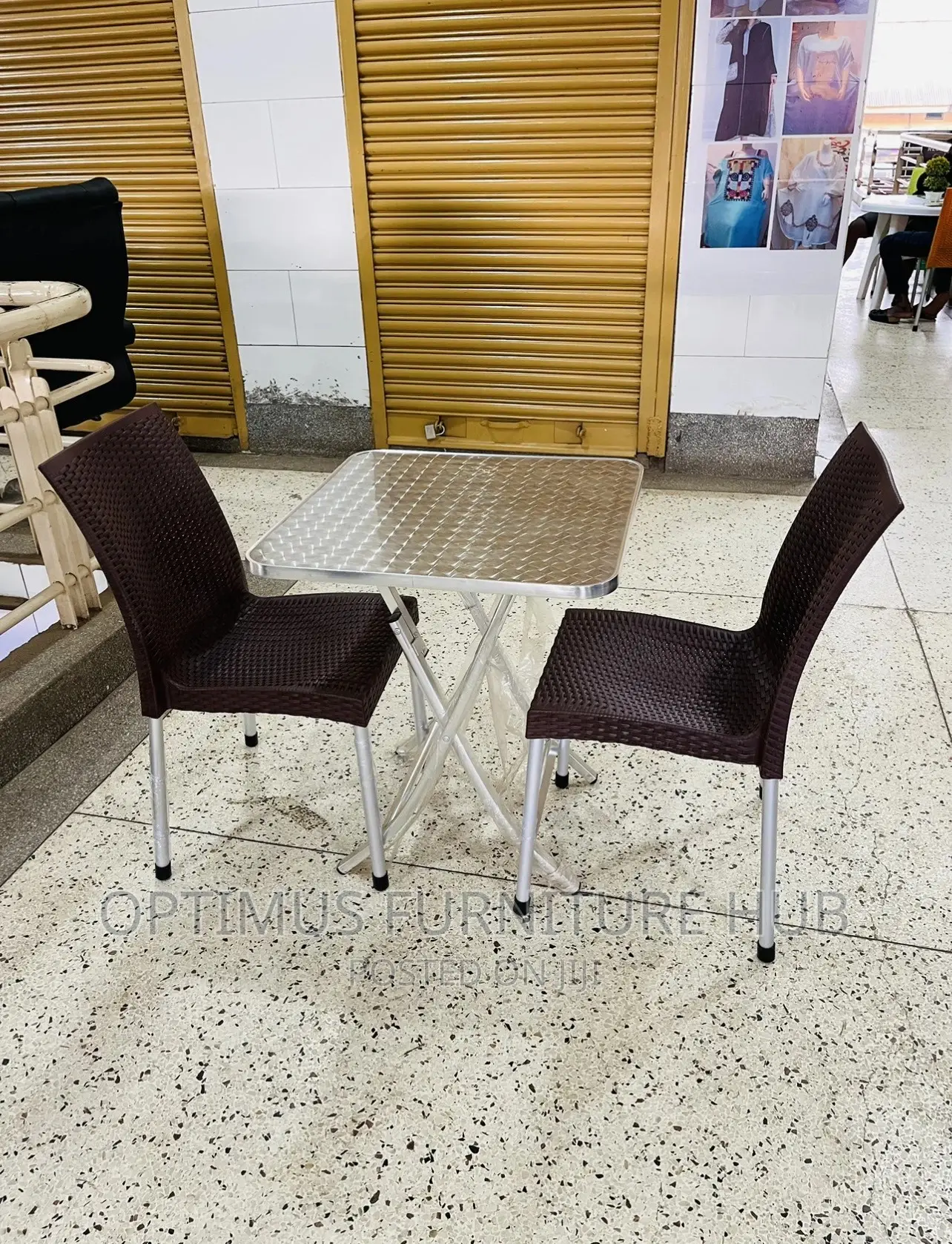 Plastic Chairs and Table