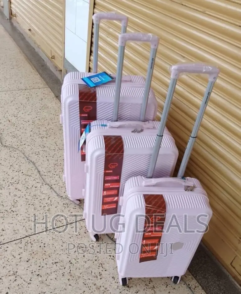 4-Wheeler Spinner Waterproof Plastic Travel Suitcase Bag