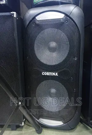 Cortina 12" Dual Rechargeable Amplified Speaker With 2 Mics