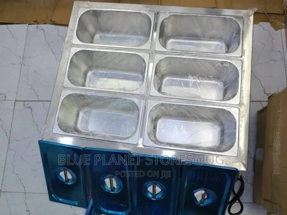 Commercial 6 Portions Electric Bain Marie/Buffet Food Warmer