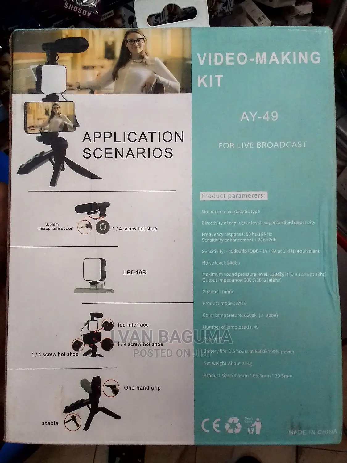 Video Making Kit for Smart Phones (AY- 49)- Live Broadcast
