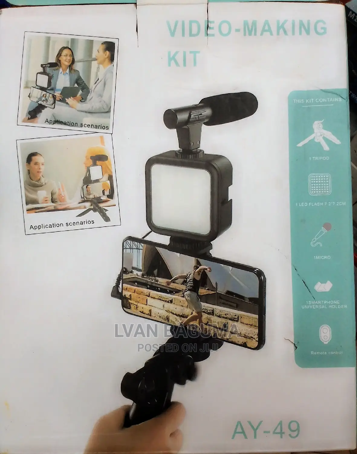 Video Making Kit for Smart Phones (AY- 49)- Live Broadcast