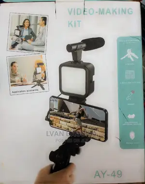 Video Making Kit for Smart Phones (AY- 49)- Live Broadcast