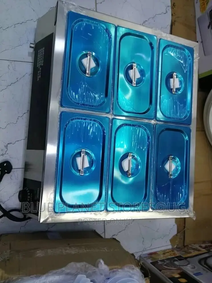 Commercial 6 Portions Electric Bain Marie/Buffet Food Warmer