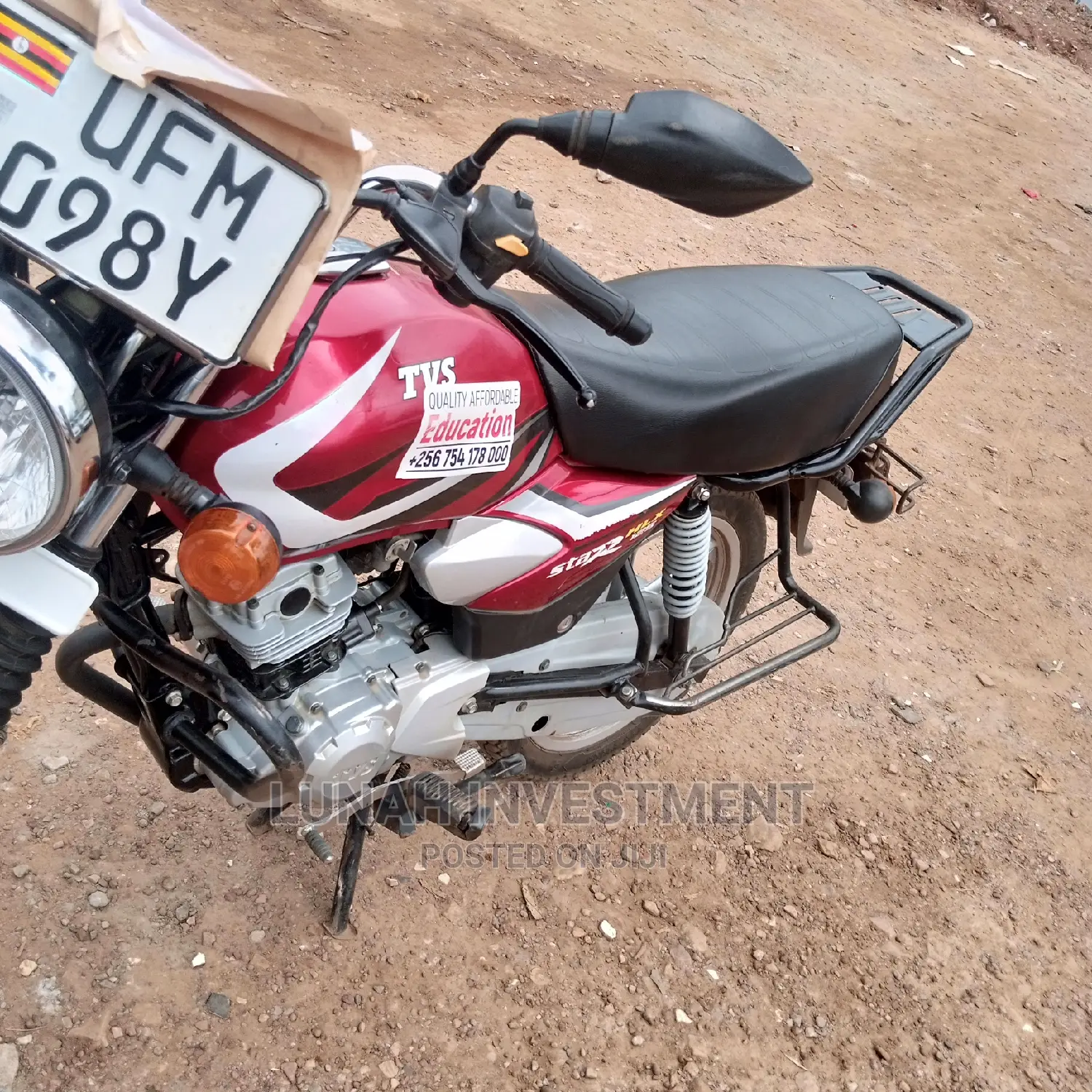 TVS HLX 125 2023 Red