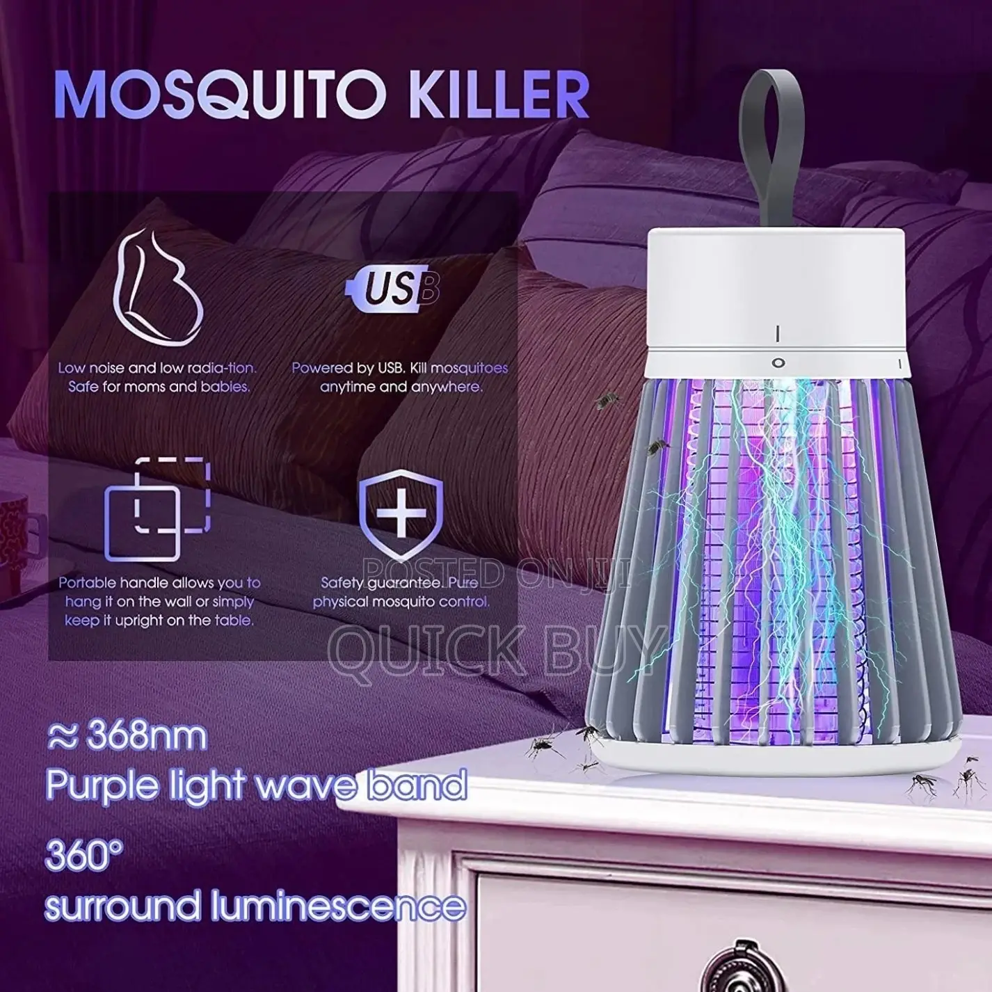 Zapper Rechargeable Mosquito and Fly Killer