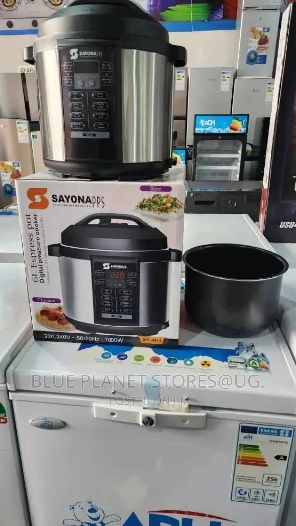 SAYONA 6.0litre Digital Pressure Cooker \\ 1000w \\ SPC-4413