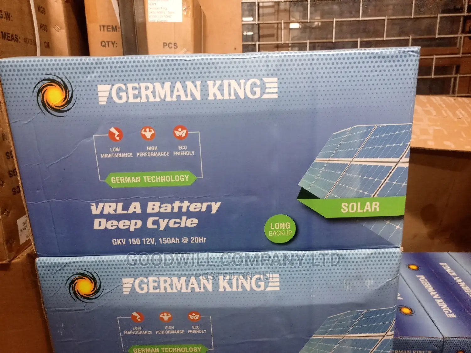150ah German King Batteries for Solar
