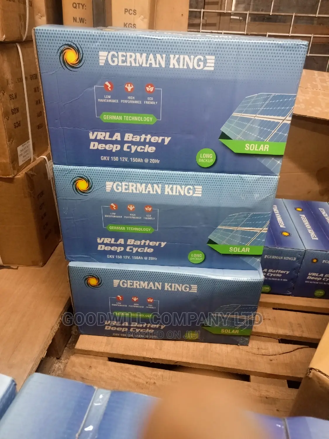 150ah German King Batteries for Solar