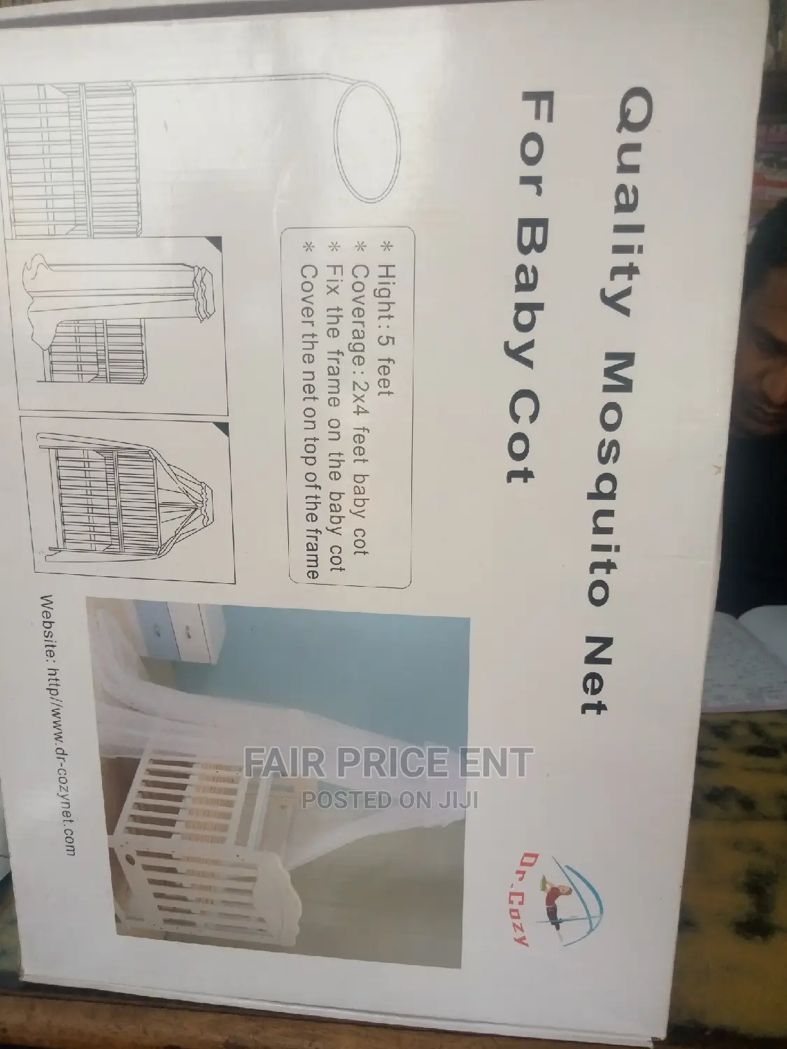 Classy Baby Coat Mosquito Net.( White)