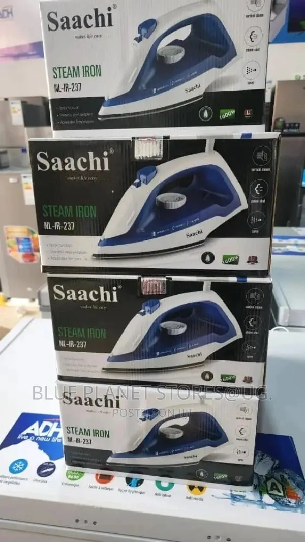 SAACHI Steam Iron / Ceramic Plate \\ 1600w \\ NL-IR-237