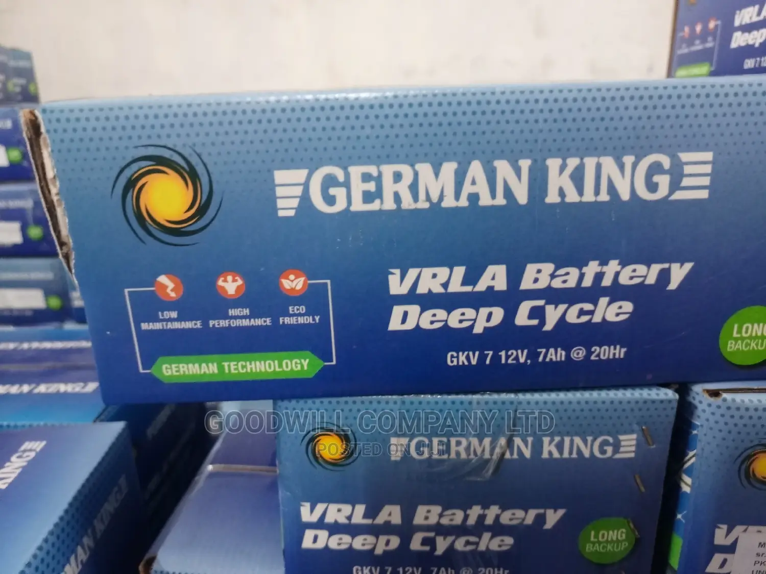 7ah German King Batteries for Solar