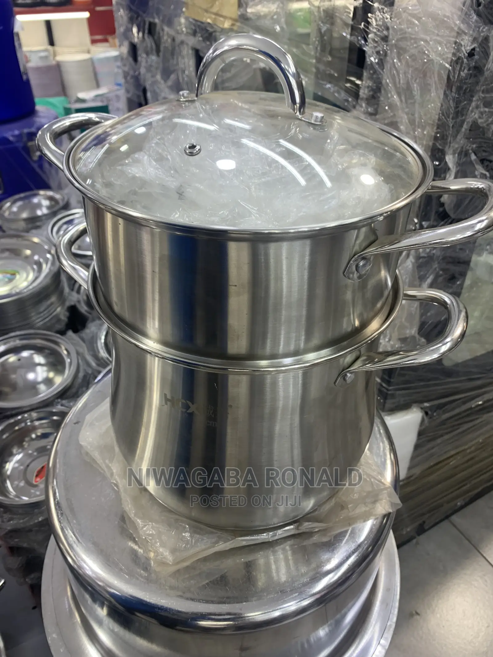 2 Layer Drum Shape Food Steamer