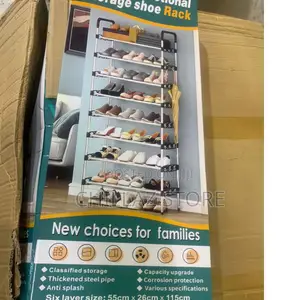 Metallic Plastic Shoe Rack.