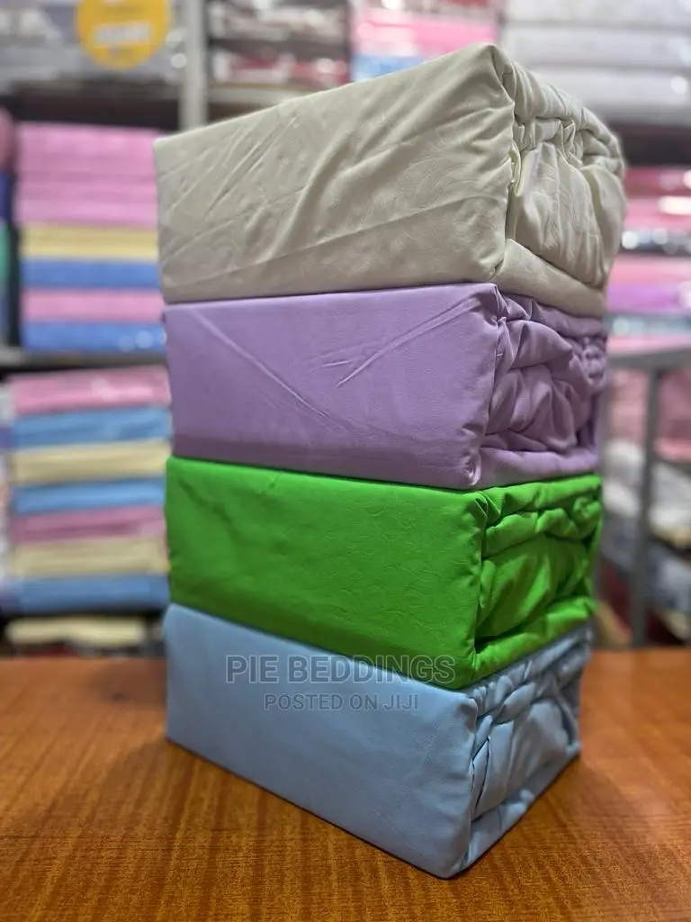 Plain Bedsheets With Lastic and Pillow Cases