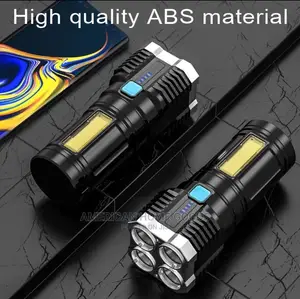 Rechargeable LED Display Flashlight, With 4 Mode Adjustments