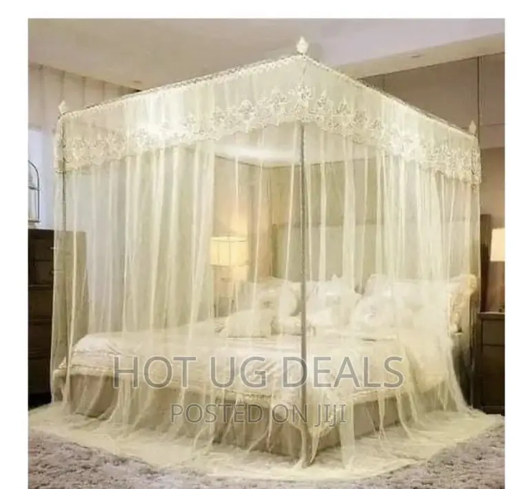 5*6 Mosquito Net With Metal Stands - Cream