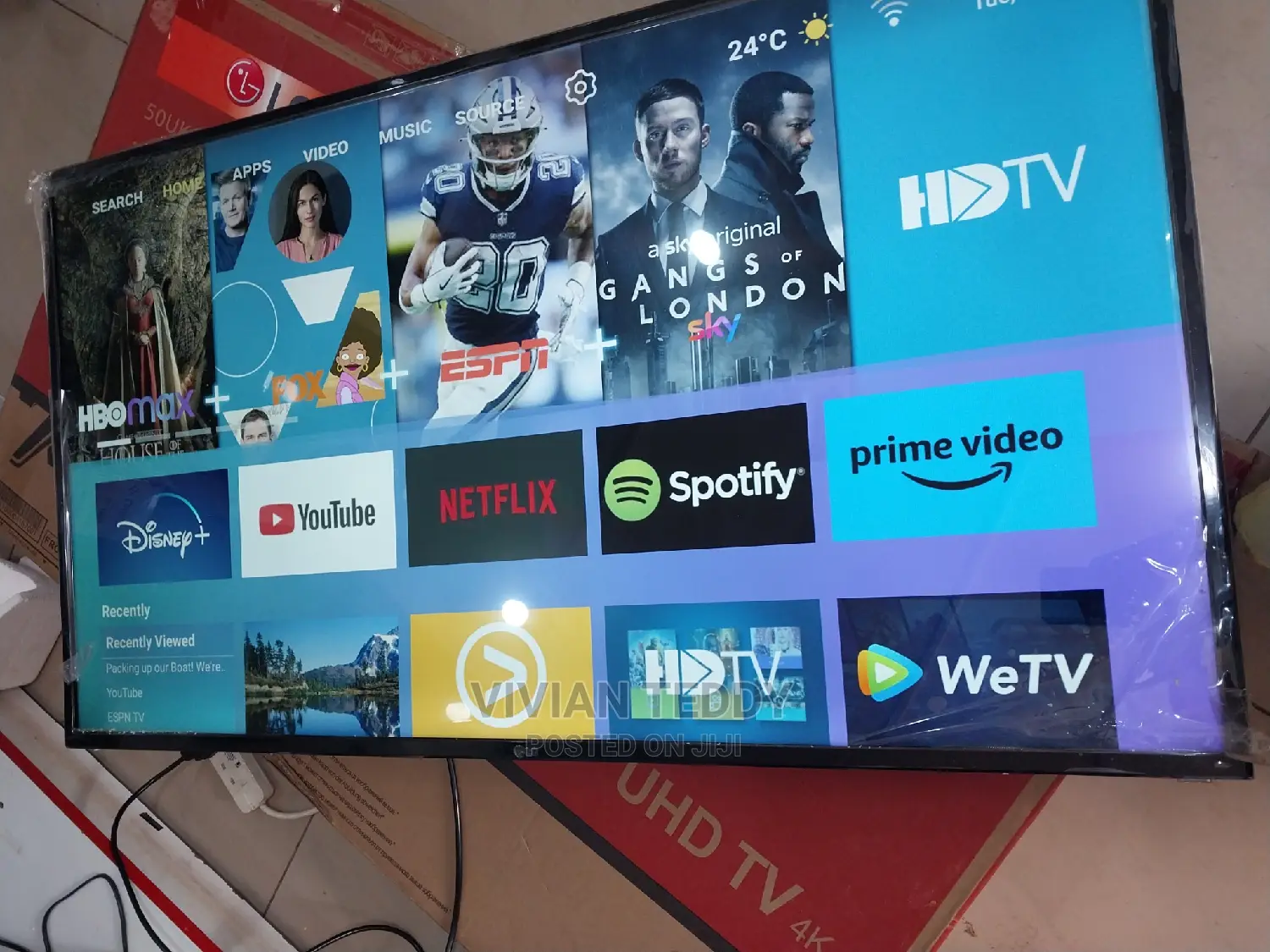50" Led Lg TV Flat Screen Smart