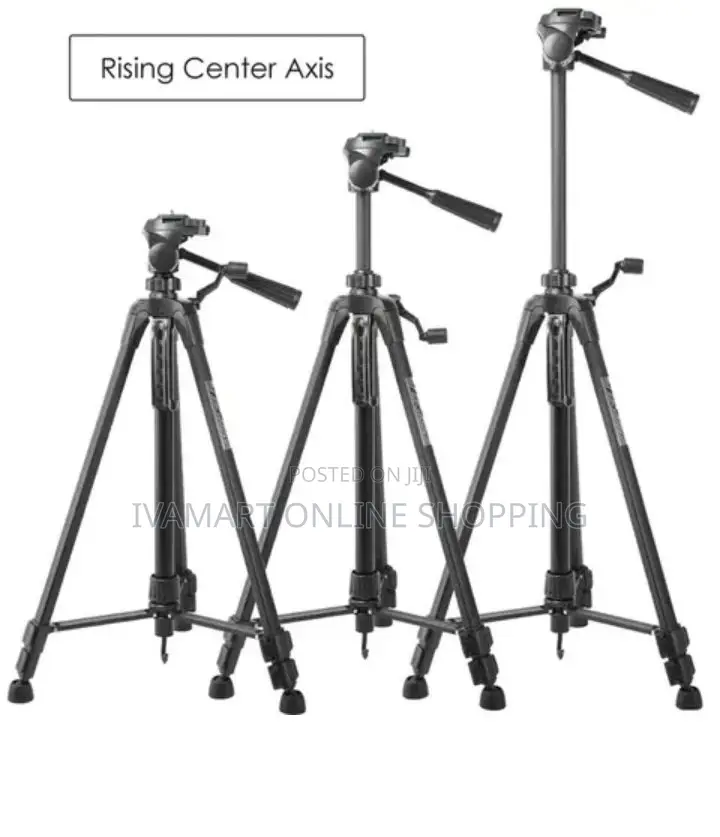 Mobile Phone Tripod Stand With Bluetooth Remote - 4ft Tall