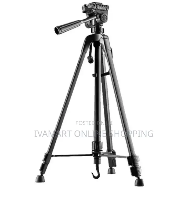 Mobile Phone Tripod Stand With Bluetooth Remote - 4ft Tall