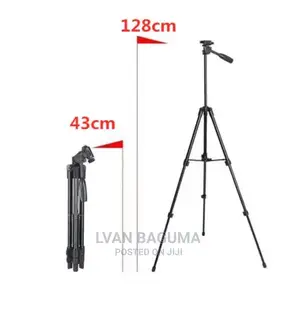 Mobile Phone Tripod Stand With Bluetooth Remote - 4ft Tall