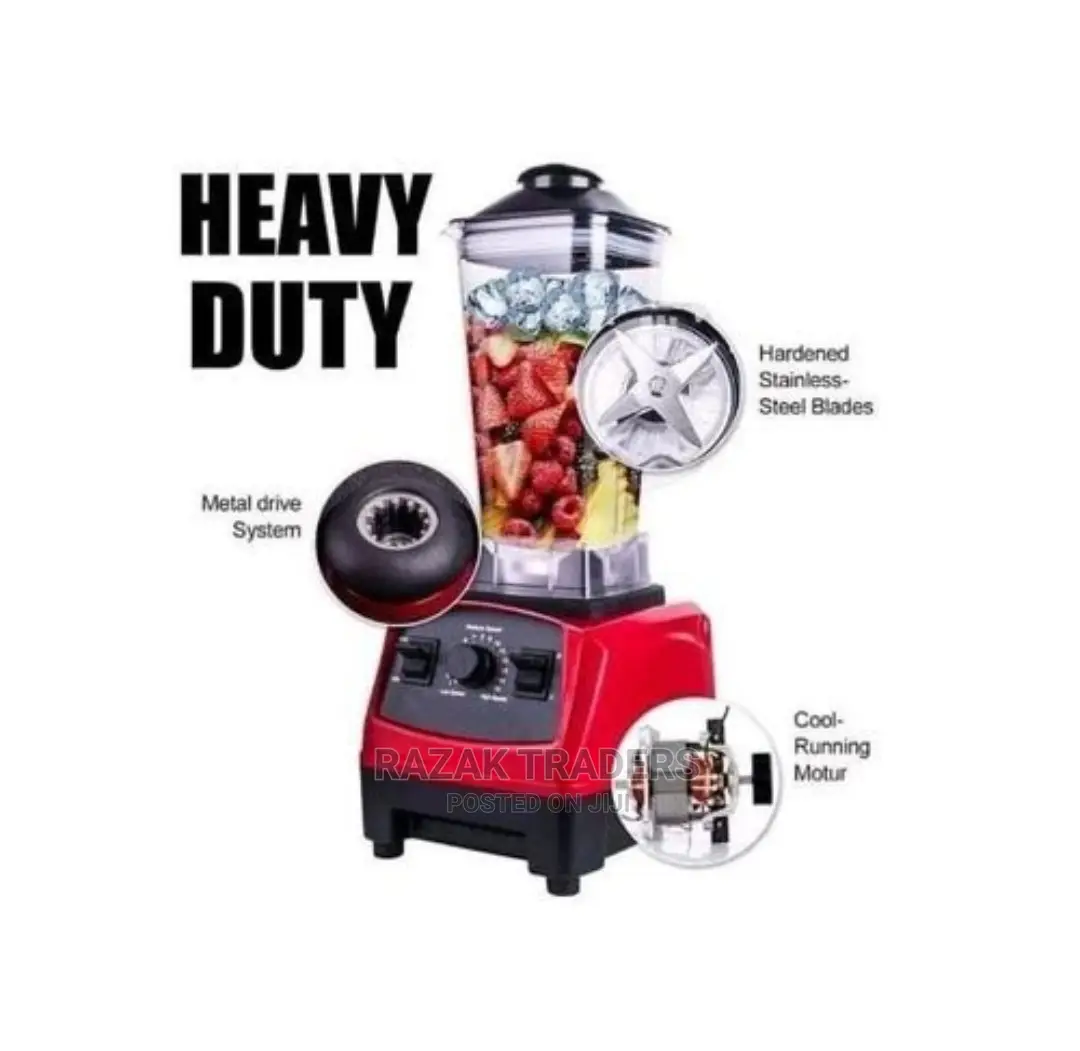 Heavy Duty Commercial Blender 2 Liters - Red,Black