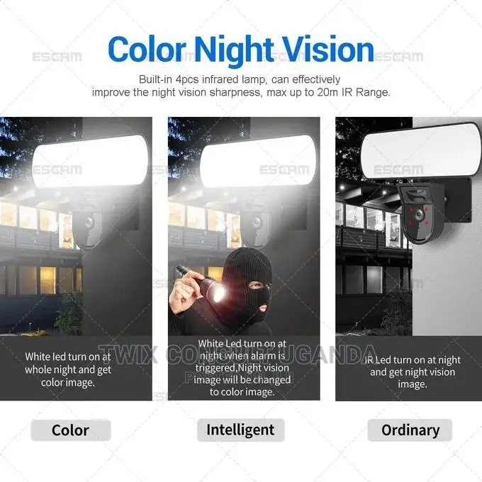 Escam Flood Light Ip66 Wifi IP Camera