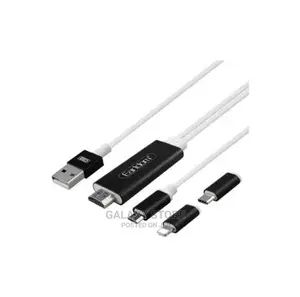 3in1 Type C to Hdmi Adapter and iPhone, Android to Hdmi for Tv