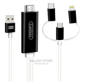 3in1 Type C to Hdmi Adapter and iPhone, Android to Hdmi for Tv