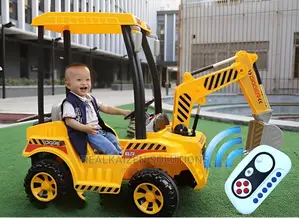 Kids Electric Ride on Crane Backhoe Truck