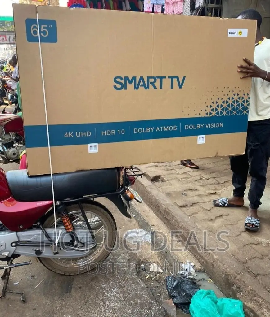Chiq 65 Inch 2023 Design Uhd Android 9.0 Smart Tv - Black