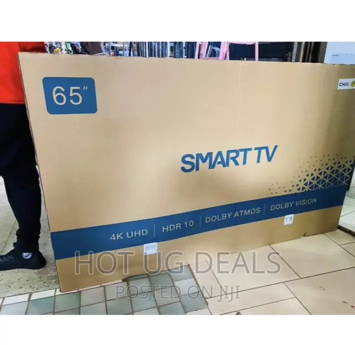 Chiq 65 Inch 2023 Design Uhd Android 9.0 Smart Tv - Black