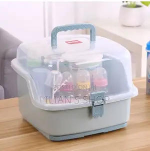 Dust Proof Baby Bottle Storage and Drying Rack