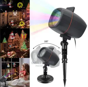 Photo - Laser Projector 3 Patterns Plug – In Card Lawn Lamp