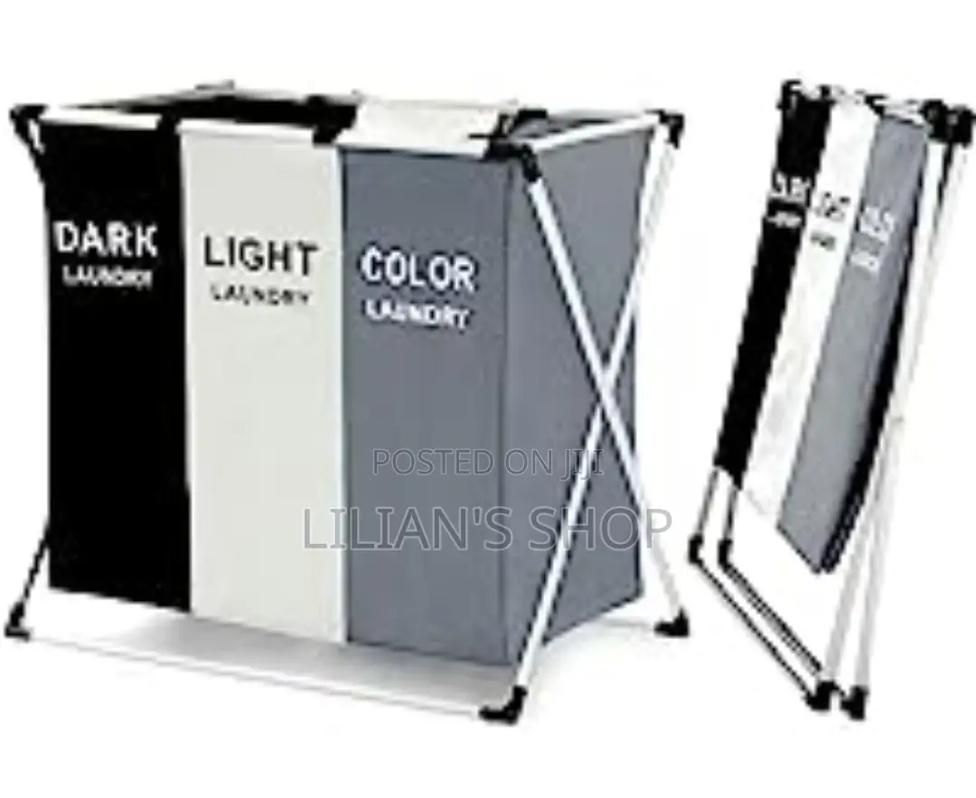 X -Shape Frame Foldable Laundry Basket