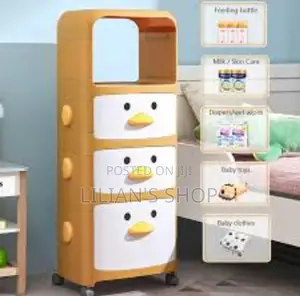 Kids Cartoon Bedside Table Drawer