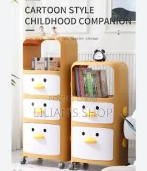 Kids Cartoon Bedside Table Drawer