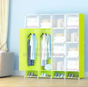 4 Column Plastic Wardrobe