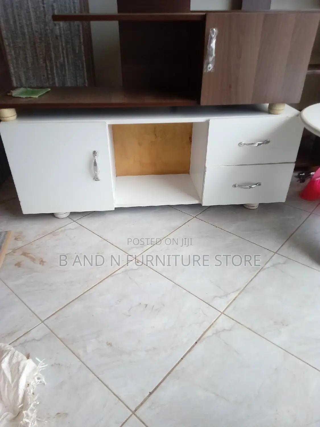 TV Stand With Golden Handles 2 by 4fts