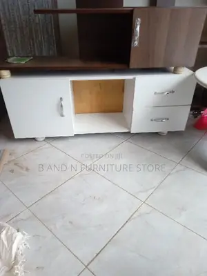 TV Stand With Golden Handles 2 by 4fts
