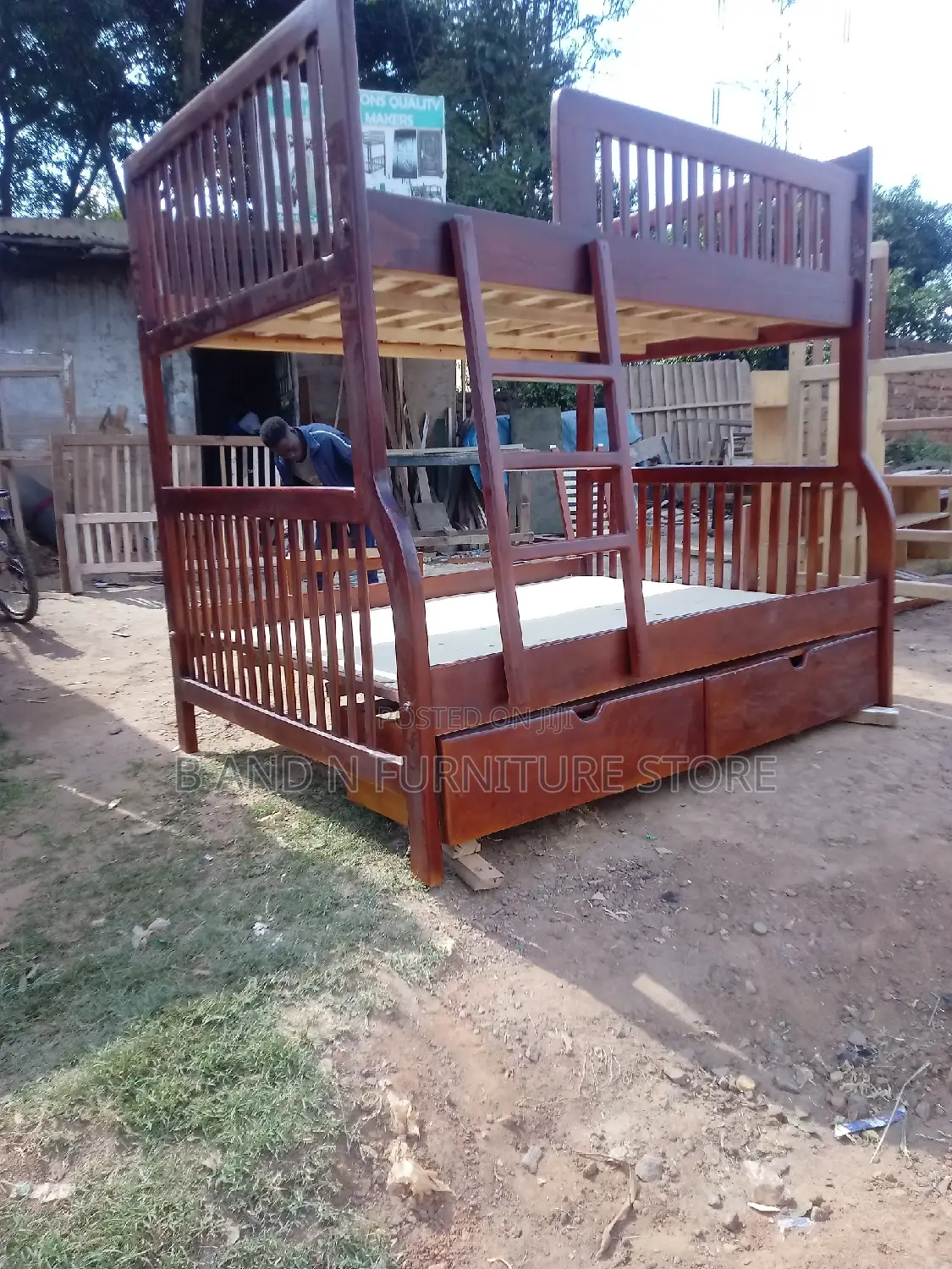 Decker Bed 4 by 6fts Each in Mahogany Wood
