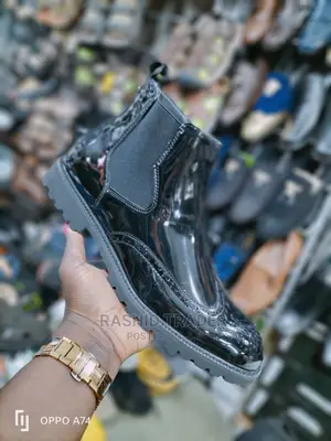 Black Boots in Shoes