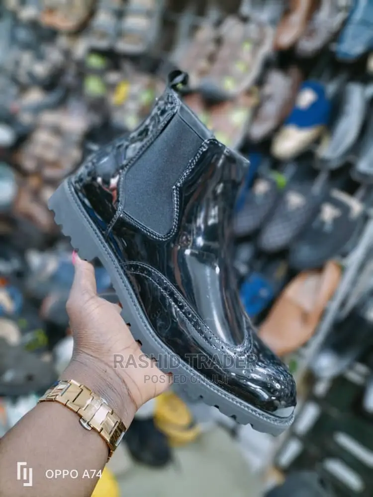 Black Boots in Shoes