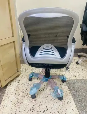 Silver-Black Office Chair (Brand New)