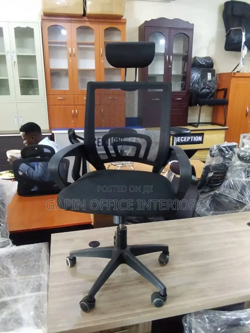 Secretarial Chair With Headrest (Brand New)