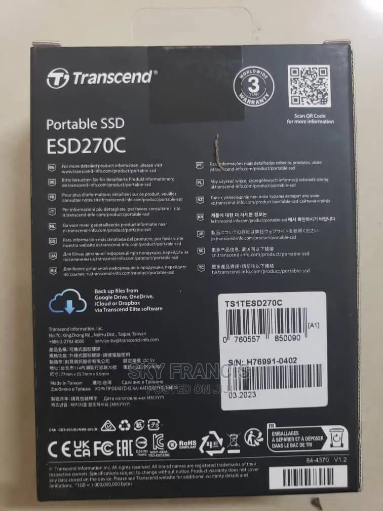 Transcend 1tb Portable SSD External