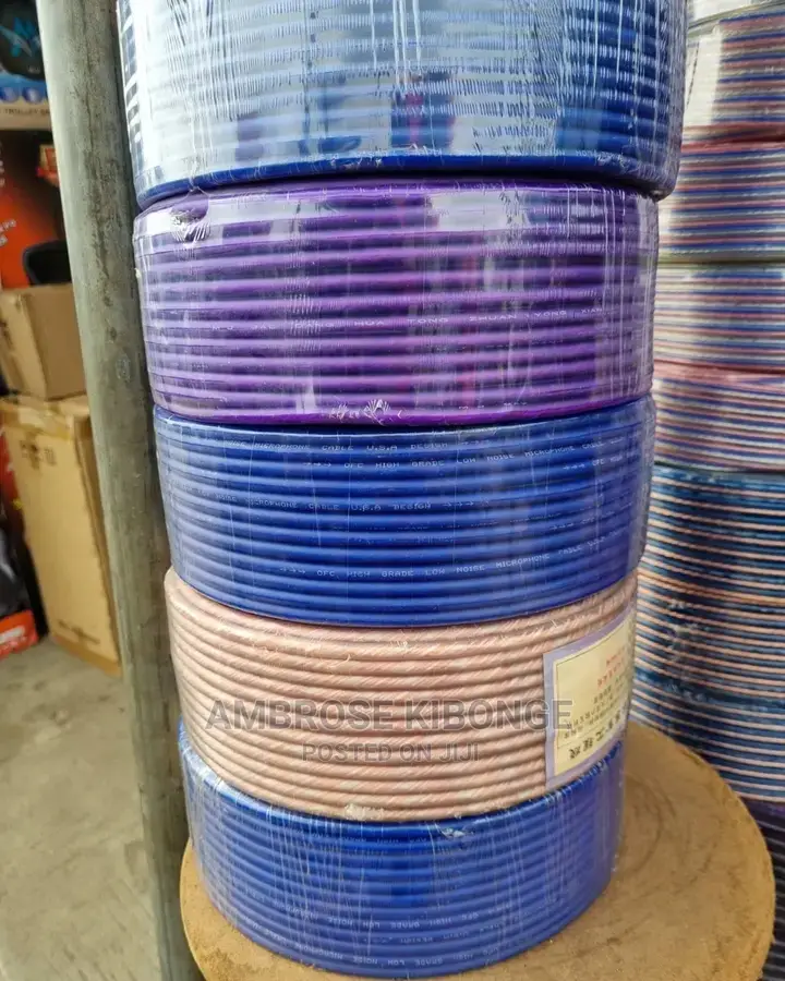 High Quality 100yards Microphone Wire Audio Roll Cables.